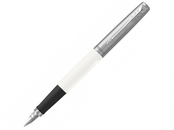 Перьевая ручка Parker Jotter, цвет ORIGINALS WHITE CT, цвет чернил синий/черный, толщина линии M, В БЛИСТЕРЕ 
