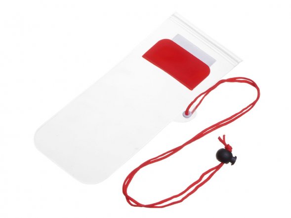 Влагостойкий чехол Repel, красный прозрачный 