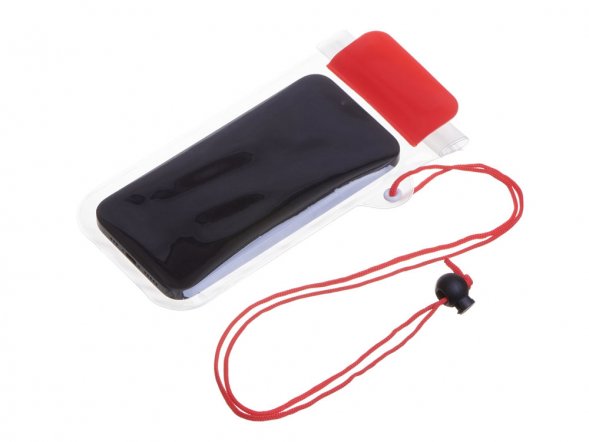 Влагостойкий чехол Repel, красный прозрачный 