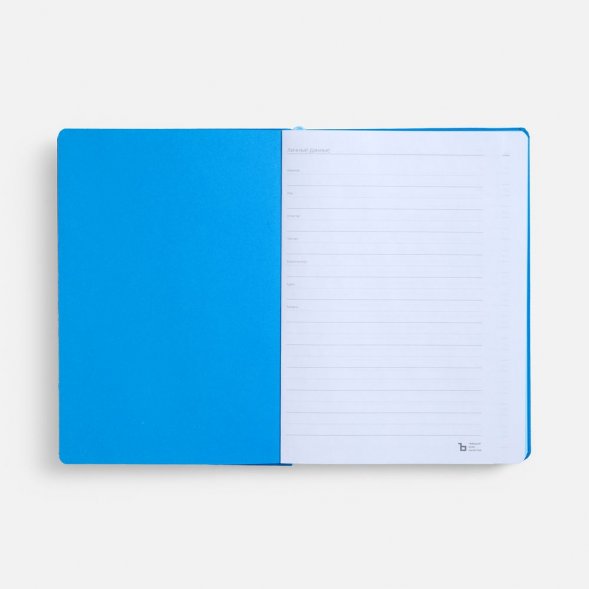 Ежедневник Peel, недатированный, голубой 