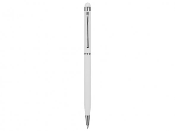 Ручка-стилус шариковая Jucy Soft с покрытием soft touch, белый (Р) 