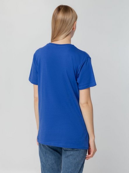 Футболка унисекс T-bolka 140, ярко-синяя 