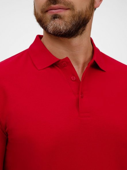 Рубашка поло унисекс Tervise, красная 