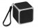 Портативная колонка Cube с подсветкой, черный 