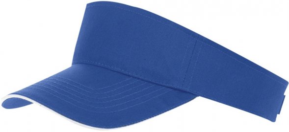 Козырек Ace, ярко-синий с белым 