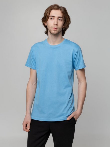 Футболка унисекс T-bolka 140, голубая 