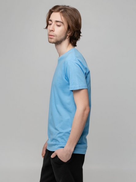 Футболка унисекс T-bolka 140, голубая 