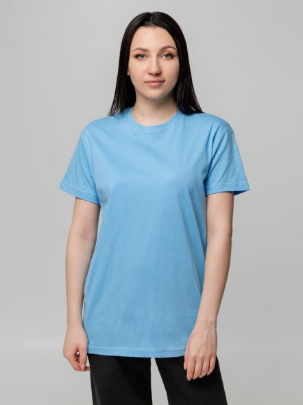 Футболка унисекс T-bolka 140, голубая 
