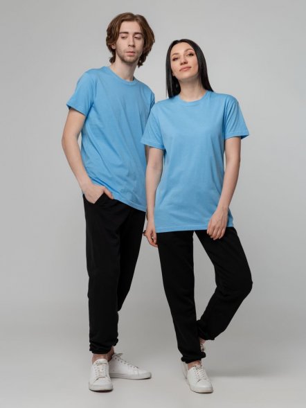 Футболка унисекс T-bolka 140, голубая 