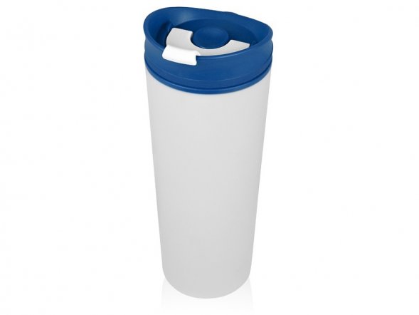 Термокружка Brite 500мл, белый/синий 
