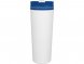 Термокружка Brite 500мл, белый/синий 