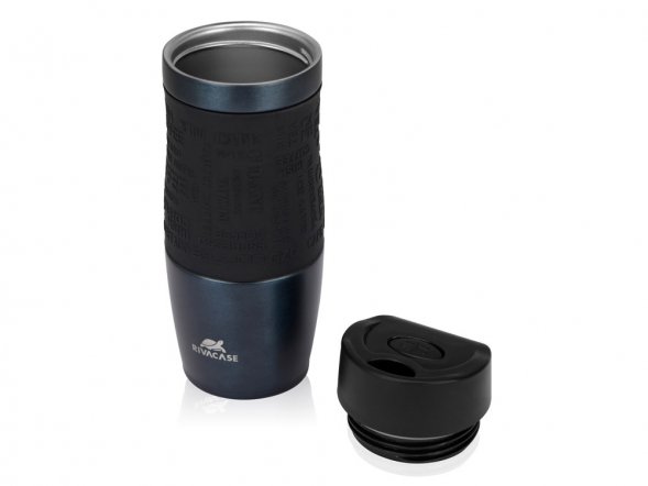 Вакуумная термокружка 380 мл, темно-синий 