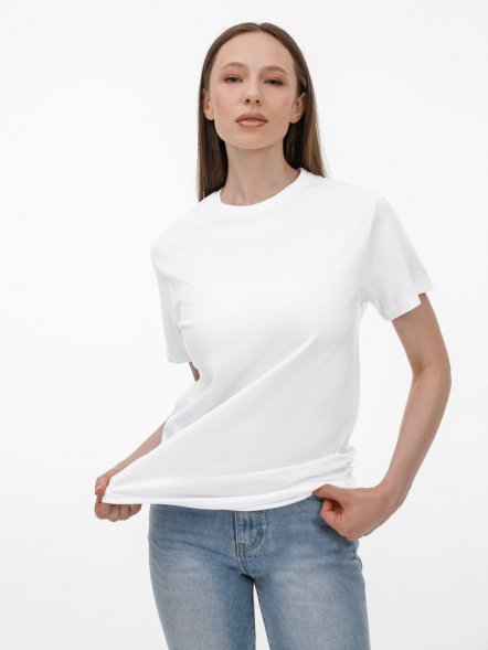 Футболка унисекс T-Bolka 180, белая 