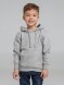 Толстовка с капюшоном детская Kirenga Kids, серый меланж 
