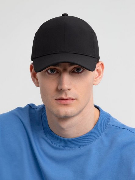 Бейсболка Kosmos, черная 