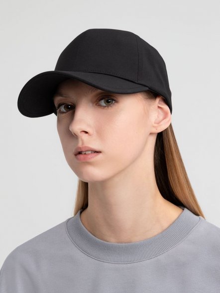 Бейсболка Kosmos, черная 