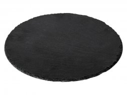 Круглая доска Moon для закусок, сланцевая 25 см