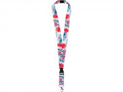 Ланъярд 2,5 см с карабином, межуровневым замком и замком обрыва