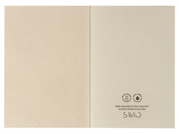 Блокнот из молочной бумаги A5 Milknote, молочно-белый 