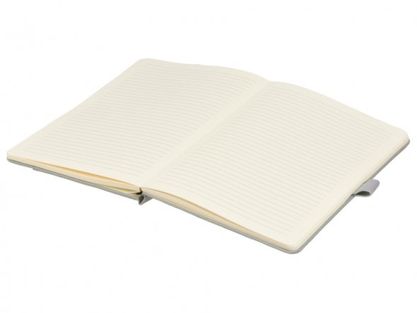 Блокнот А5 из RPET Harvey, 80 листов FSC бумага, серый 