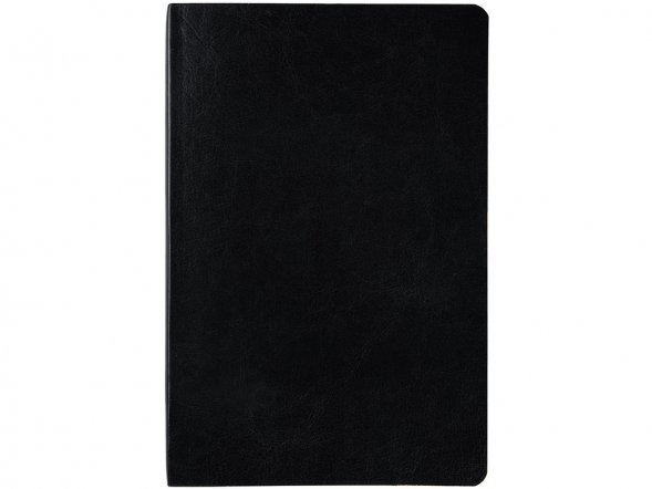 Ежедневник недатированный А5 Megapolis Nebraska Flex, черный с золотым обрезом 