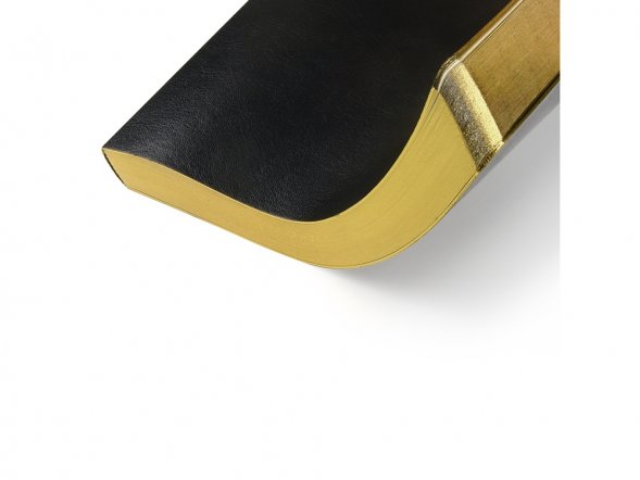 Ежедневник недатированный А5 Megapolis Nebraska Flex, черный с золотым обрезом 