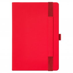 Ежедневник Alpha недатированный, красный/серый