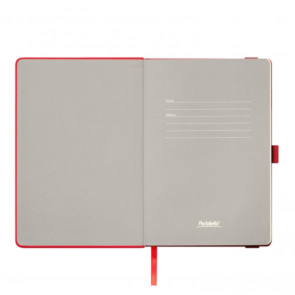 Ежедневник Alpha недатированный, красный/серый 