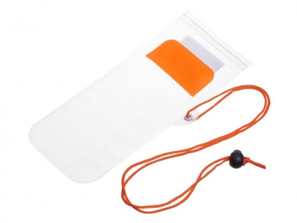 Влагостойкий чехол Repel, оранжевый/прозрачный 