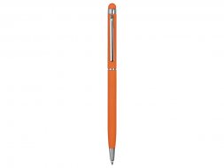 Ручка-стилус шариковая Jucy Soft с покрытием soft touch, оранжевый (Р)