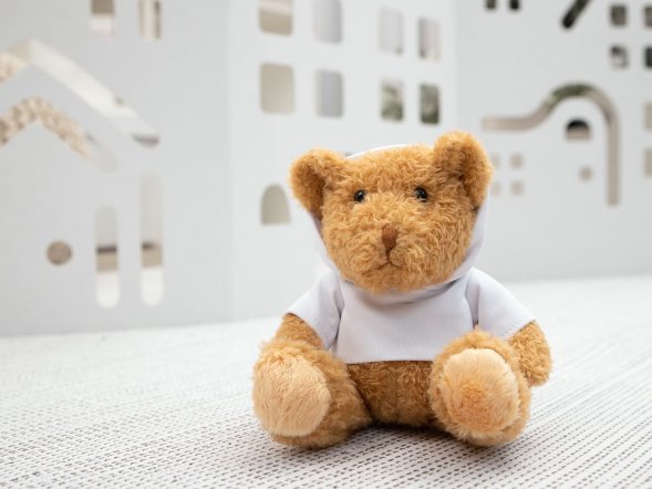 Мягкая игрушка «Мишка Cuddleton» в белом худи 