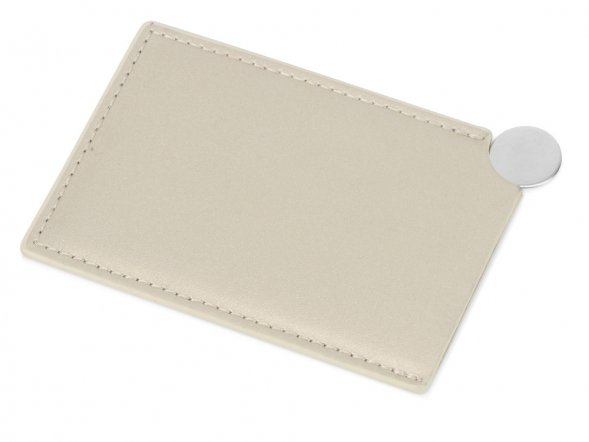 Зеркало в чехле Style, серебристый/бежевый 