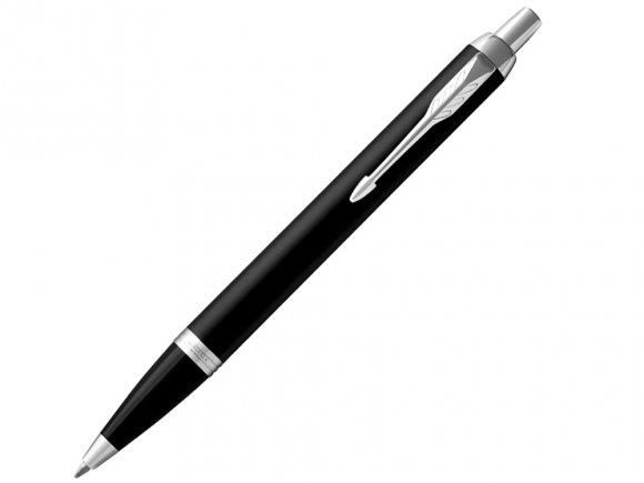 Шариковая ручка Parker IM Mat Black CT лак матовый, стержень: M, цвет чернил: blue, в подарочной упаковке. 