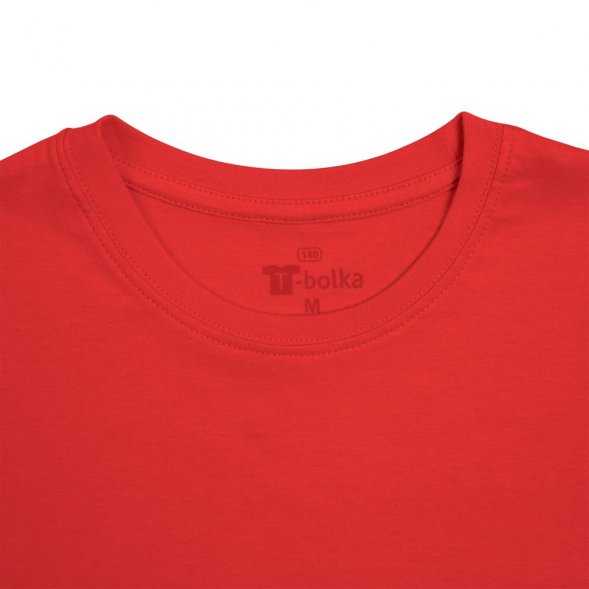 Футболка унисекс T-bolka 140, красная 