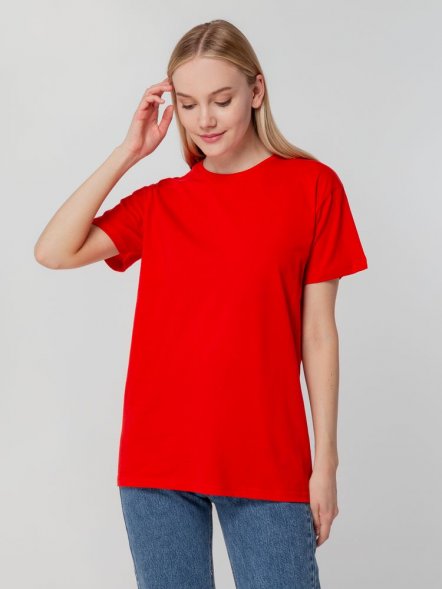 Футболка унисекс T-bolka 140, красная 