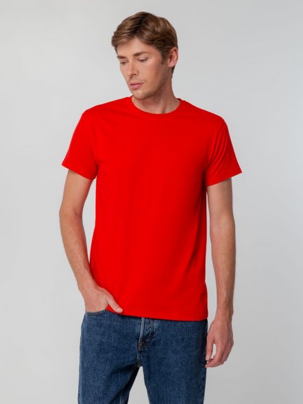 Футболка унисекс T-bolka 140, красная 