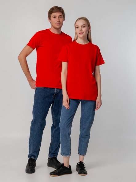 Футболка унисекс T-bolka 140, красная 