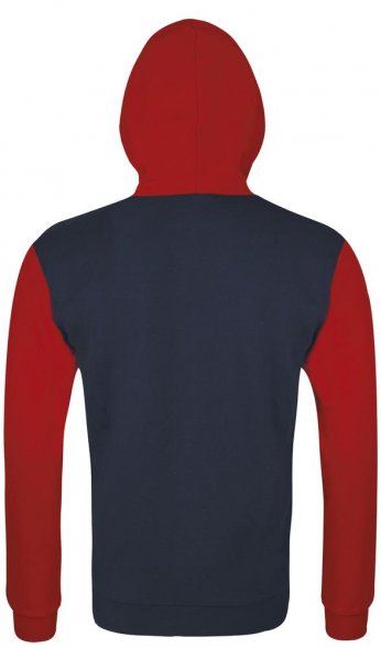 Толстовка на молнии Silver 280 темно-синяя с красным 