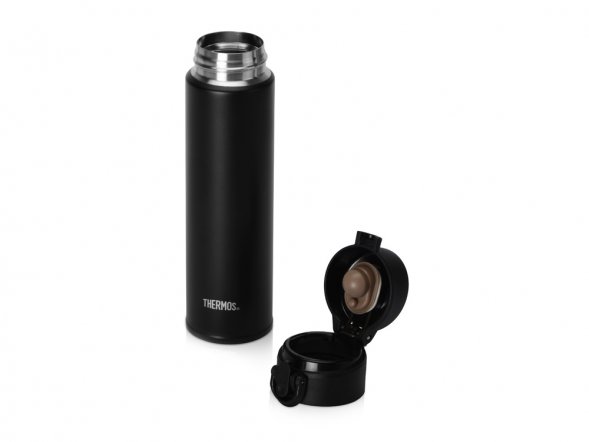 Термос из нерж. стали тм THERMOS JNI-402 ALB SS Vac. Insulated Flask,400ml, черный 