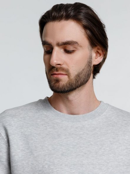 Свитшот унисекс Delta, серый меланж 