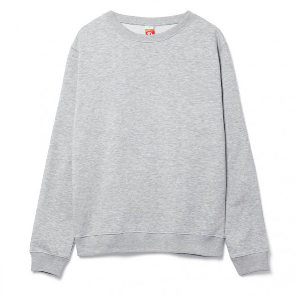 Свитшот унисекс Delta, серый меланж 