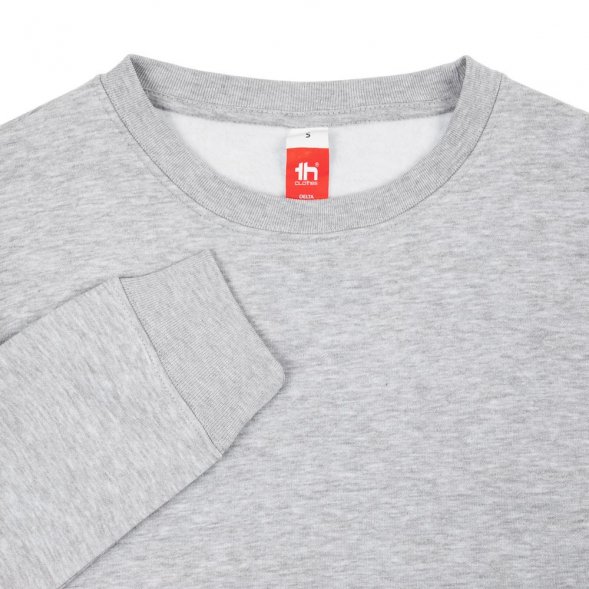 Свитшот унисекс Delta, серый меланж 