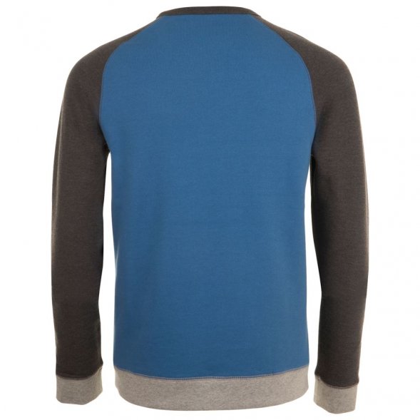 Толстовка унисекс Sandro, синяя с черным меланжем 