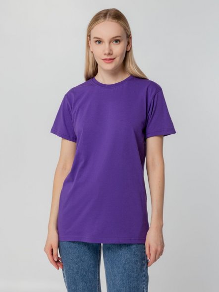 Футболка унисекс T-bolka 140, фиолетовая 