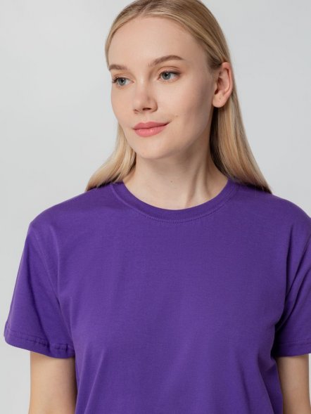 Футболка унисекс T-bolka 140, фиолетовая 