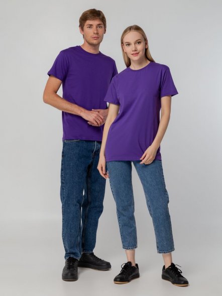 Футболка унисекс T-bolka 140, фиолетовая 