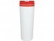Термокружка Brite 500мл, белый/красный 