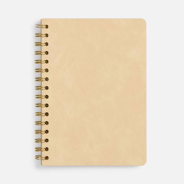 Ежедневник Spiral, недатированный, бежевый 