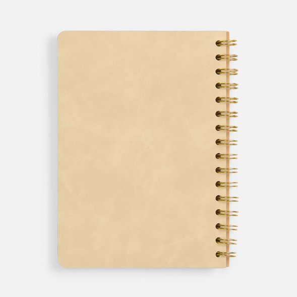Ежедневник Spiral, недатированный, бежевый 