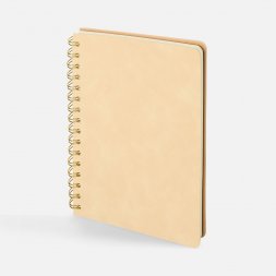 Ежедневник Spiral, недатированный, бежевый